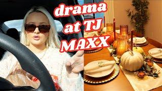 VLOG tj maxx bathroom rant + setting my thanksgiving tablescape