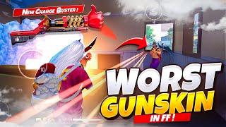 New Worst Charge Buster Skin Only Challenge Worst Gunskin in Free Fire in Telugu