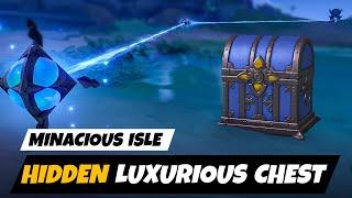 Minacious Isle Hidden Luxurious Chest   Minacious Isle Elemental Monument Puzzle