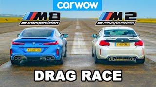 BMW M8 vs M2 DRAG RACE *David vs Goliath*