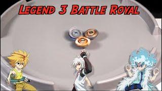 Beyblade Legend 3ㅣ프리vs슈vs루이 배틀 로열ㅣFree vs Shu vs LuiㅣBattle Royal