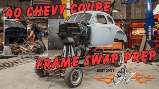 Prepping a Hot Rod 40 Chevy Coupe for a Frame Swap - Stacey Davids Gearz S18 E1