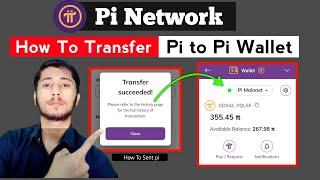 How To Transfer Pi to Pi Wallet  Pi coin kaise send karain  Pi Network