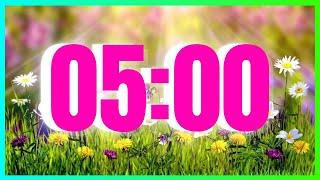 5 Minute Timer Spring  Flowers - Classroom - Music 