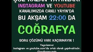 LYS - COĞRAFYA SORU ÇÖZÜM ETKİNLİĞİ