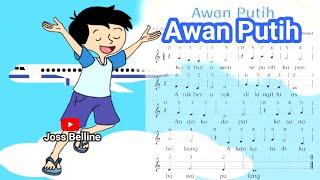 Lagu AWAN PUTIH +Lirik Karya Ciptaan AT Mahmud  vocal by Ceo Jati Atmodjo
