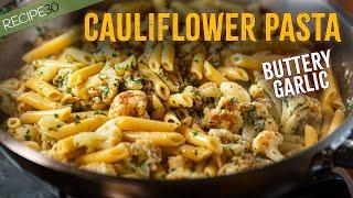 Cauliflower and Garlic Pasta - Complete meal