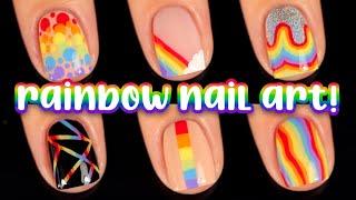 Rainbow Nail Art Designs Compilation Easy Summer Nails  KELLI MARISSA