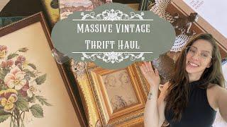 MASSIVE VINTAGE THRIFT HAUL  - VICTORIAN Inspired Thrifted HOME DECOR and MORE