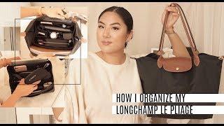 HOW I ORGANIZE MY LONGCHAMP LARGE LE PLIAGE *hack*  INMYSEAMS