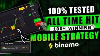 Binomo 100% Tested All Time Hit Mobile Strategy  100% Winning  Live Trade