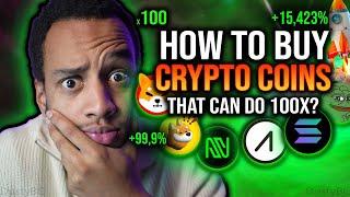 HOW TO BUY CRYPTO COINS WITH 100X POTENTIAL NOT LISTED ANYWHERE? simple tutorial