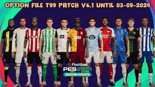 OPTION FILE T99 PATCH V6.1 UNTIL 03 - SEPT - 2024 - PES 2021