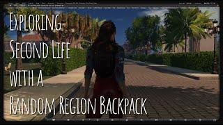 Exploring Second Life with a Random Region Map Backpack No talk 2.