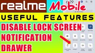 How to Disable Lock Screen Notification Drawer in Your Realme Mobile Tamil  Realme Useful Features