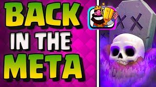 GRAVEYARD IS *BACK* TO BEING BROKEN  THIS EVO *MORTAR* GRAVEYARD DECK IS INSANE  CLASH ROYALE