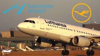  GOLDEN HOUR  Lufthansa A320 Takeoff at Hannover Airport