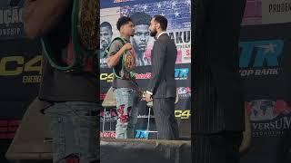 SHAKUR STEVENSON VS ARTEM HARUTYUNYAN FACE OFF AHEAD OF LIGHTWEIGHT CHAMPIONSHIP BOUT IN NEWARK NJ