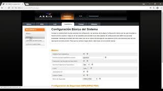 Configuración inalámbrica avanzada en Arris TG862A