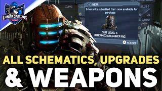 All 43 Weapons Upgrades Suits & Schematics Locations - Dead Space Remake 2023