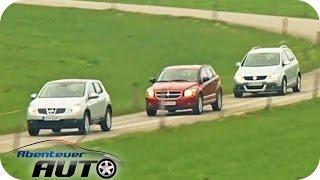 Crossover VW Cross Golf vs Dodge Caliber vs Nissan Qashqai -Test - Abenteuer Auto