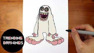 How To Draw Mammott from My Singing Monsters