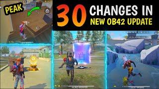 30 CHANGES IN NEW OB42 UPDATE  ADVANCE SERVER - GARENA FREE FIRE