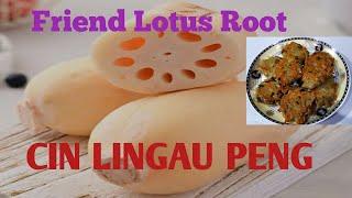 MASAKAN HONGKONG BERKEDEL AKAR TERATAI CIN LINGAU PENG FRIED LOTUS ROOT