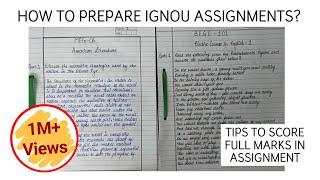 How To Prepare IGNOU Assignments? Score Full Marks Guaranteed IGNOU Assignments