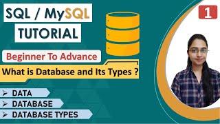 1- What is Data Database DBMS and Types of Database  Fundamentals of Database