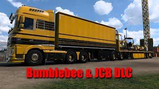 Daf XF Bumblebee Hauling JCB DLC Euro Truck Simulator 2