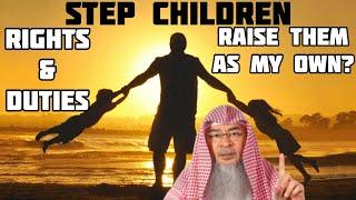 Is step father obliged to raise step children like his own children? Rights & Duties Assim al hakeem