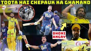 DHONI ANGRY ON CAMERAMAN  MARCUS STOINIS VS CSK  CSK VS LSG LAST OVER  IPL 2024