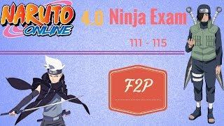Naruto Online 4.0 Ninja Exam 111 - 115  Lightning Main F2P