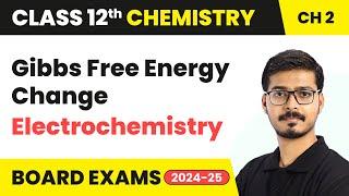 Gibbs Free Energy Change - Electrochemistry  Class 12 Chemistry Chapter 2  CBSE 2024-25