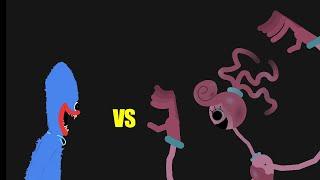 Mommy Long Legs vs Huggy Wuggy my 1st battle lol Stick Nodes