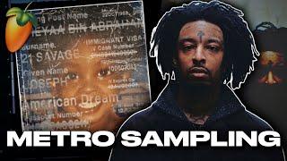 How to Make Beats for 21 SAVAGES AMERICAN DREAM  FL Studio Tutorial