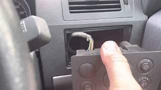 How to swap out the Headlight Foglight dashboard switch control panel Vauxhall Opel Zafira