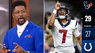 Texans offense looked UNREAL - Nate Burleson impressed CJ Stroud & Stefon Diggs beat Colts 29-27