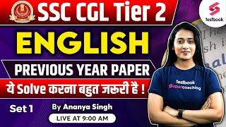 SSC CGL Tier 2 English 2023  Previous Year Paper SSC CGL Mains Previous Year Paper  Ananya  Maam