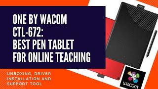 One by WACOM CTL-672 Best pen tablet for online teaching