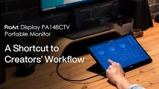 ProArt Display PA148CTV Portable Monitor - A Shortcut to Creators Workflow  ASUS