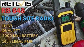 RETEVIS RB648 Walkie Talkie.  Toughest PMR Ive EVER tested. concrete drop test