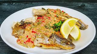 Pan Seared Striped Bass with Lemon Sauce Recipe by Carolina Cooker®