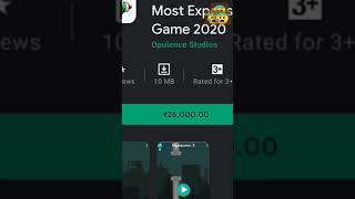 Most expensive game in Google Play store ..