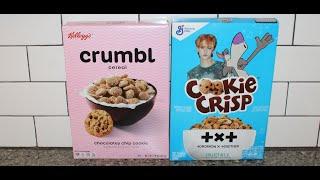 Blind Taste Test Crumbl Chocolately Chip Cookie Cereal vs Cookie Crisp Cereal