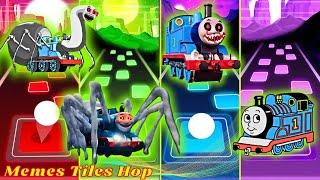 Thomas Spider EXE vs Thomas Spider vs Thomas Train EXE vs Thomas Cartoon Tiles Hop Coffin Dance