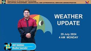 Public Weather Forecast issued at 4AM  July 29 2024 - Monday