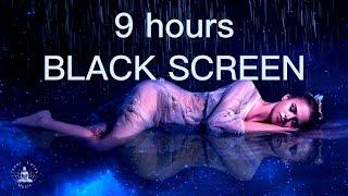 SELF LOVE NIGHT & RAIN  9h BLACK SCREEN  528 Hz Healing Love Frequency Meditation & Sleep Music