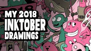 All My INKTOBER 2018 Drawings